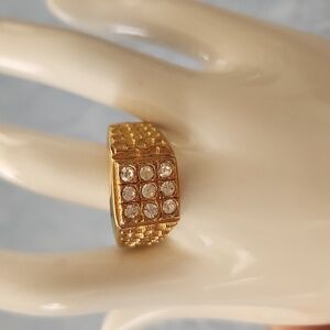 Vintage Mens Goldtone Signet Ring